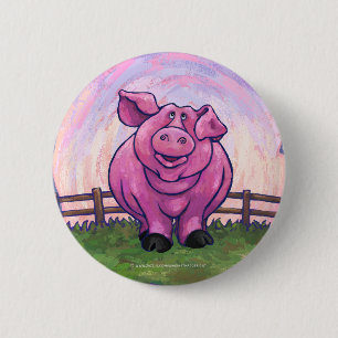 Pig Gifts & Accessories 6 Cm Round Badge