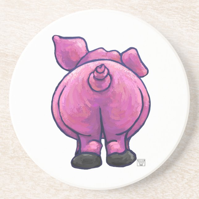 Pig Gifts & Accessories Coaster (Front)