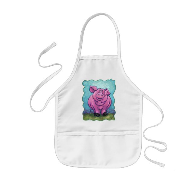 Pig Gifts & Accessories Kids Apron (Front)