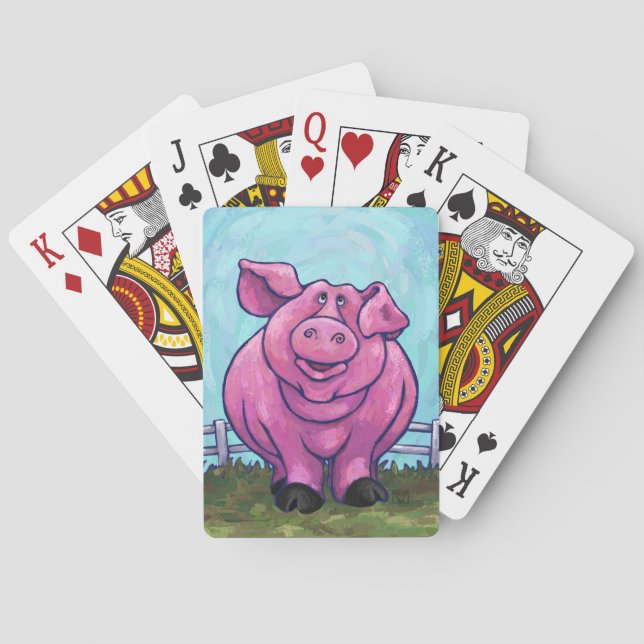Pig Gifts & Accessories Playing Cards (Back)