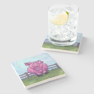 Pig Gifts & Accessories Stone Coaster