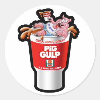 PIG GULP CLASSIC ROUND STICKER