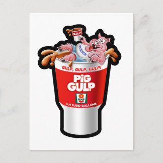 PIG GULP POSTCARD