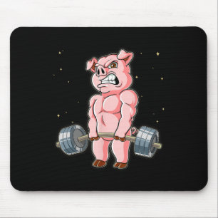 Pig Gym Weight Training Deadlift  Mouse Pad