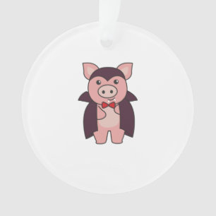 Pig Halloween Cute Devil Vampire Costume Ornament
