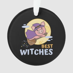 Pig Halloween Witch Kids Witches Best Witches Ornament