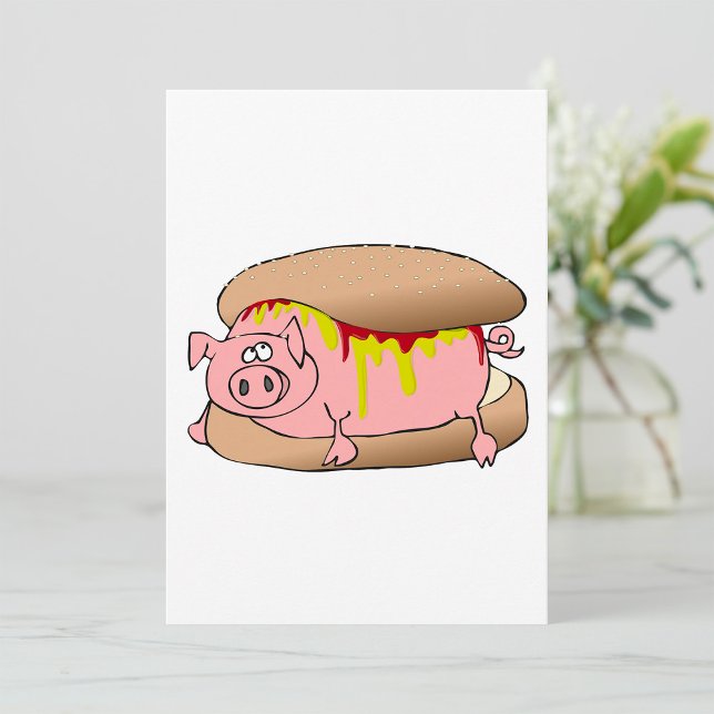 Pig Hot Dog Invitation (Creator Uploaded)