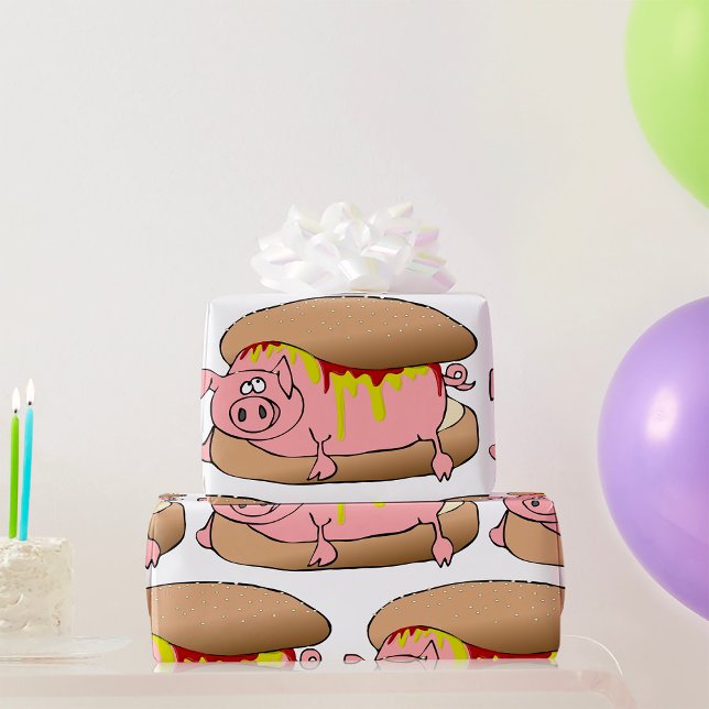 Pig Hot Dog Wrapping Paper (Creator Uploaded)