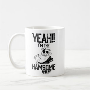 Pig Humour: I'm the Handsome (Ham-sone) One1 Coffee Mug