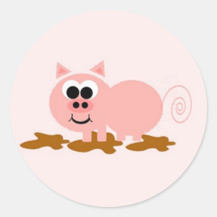 Pig in Mud Sticker