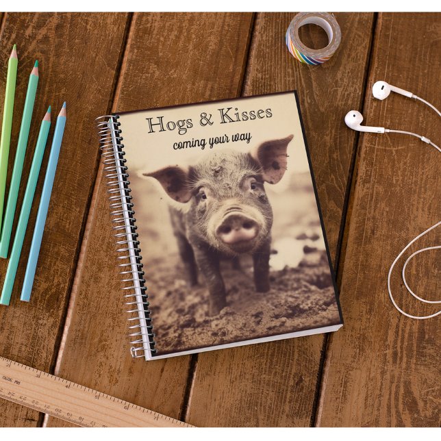 Pig in the mud, hogs and kisses notebook (Creator Uploaded)