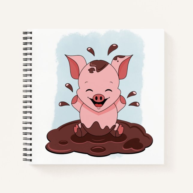 Pig In The Mud Notebook (Front)