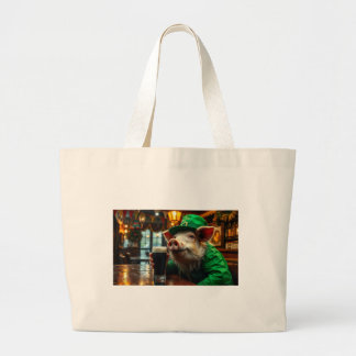pig in the pub tote bag