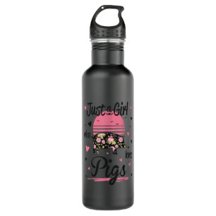 Pig Just A Girl Who Loves Pigs 710 Ml Water Bottle