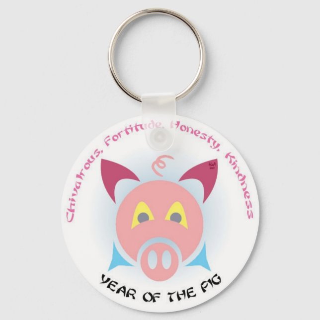 Pig Keys Key Ring (Front)