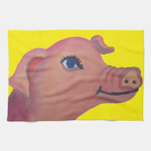 pig kitchen towel