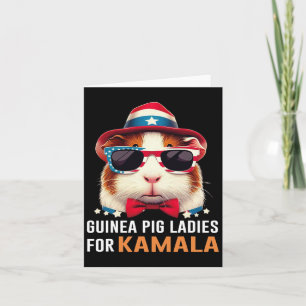 Pig Ladies For Kamala Funny Cat 2024 President Kam Card