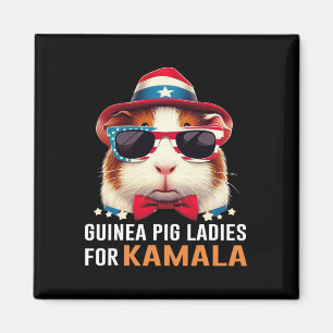 Pig Ladies For Kamala Funny Cat 2024 President Kam Magnet