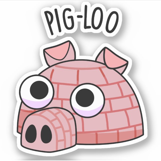 Pig-loo Funny Igloo Pun  (Front)
