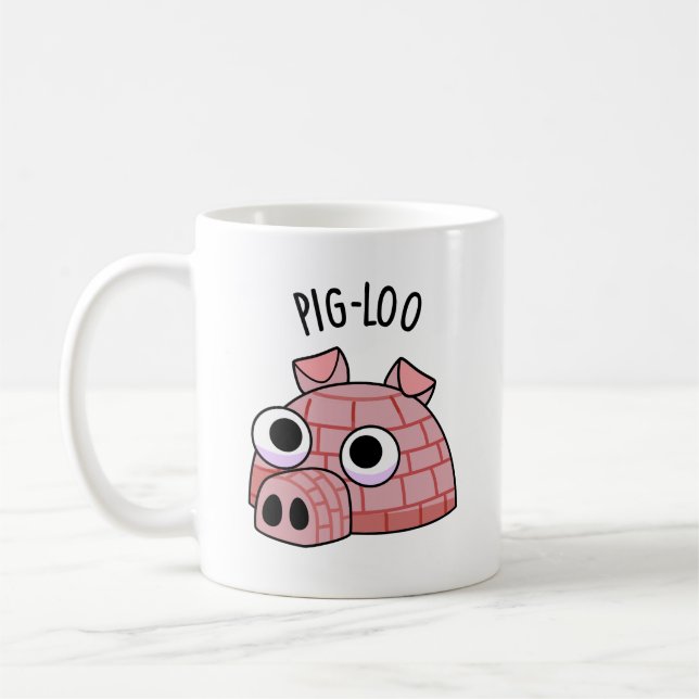 Pig-loo Funny Igloo Pun  Coffee Mug (Left)