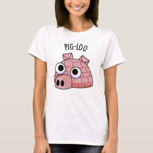Pig-loo Funny Igloo Pun T-Shirt