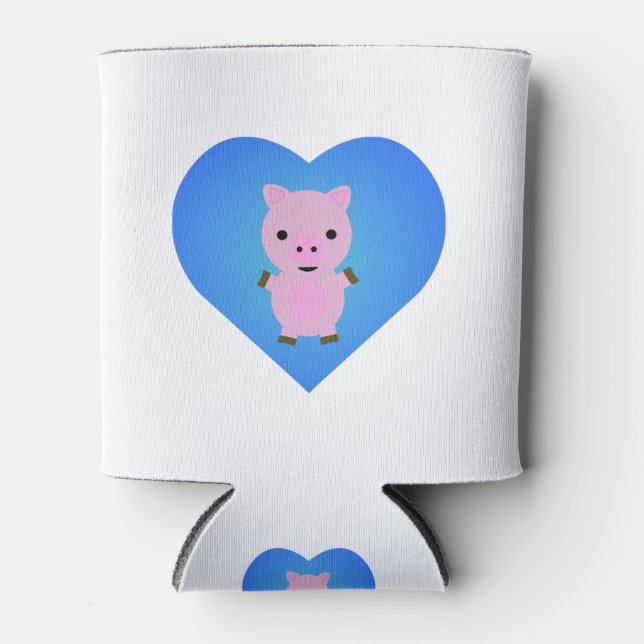 Pig Love Can Cooler (Front)