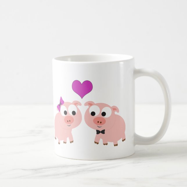 Pig love coffee mug (Right)