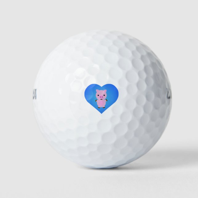 Pig Love Golf Balls (Front)