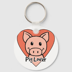Pig Lover Key Ring