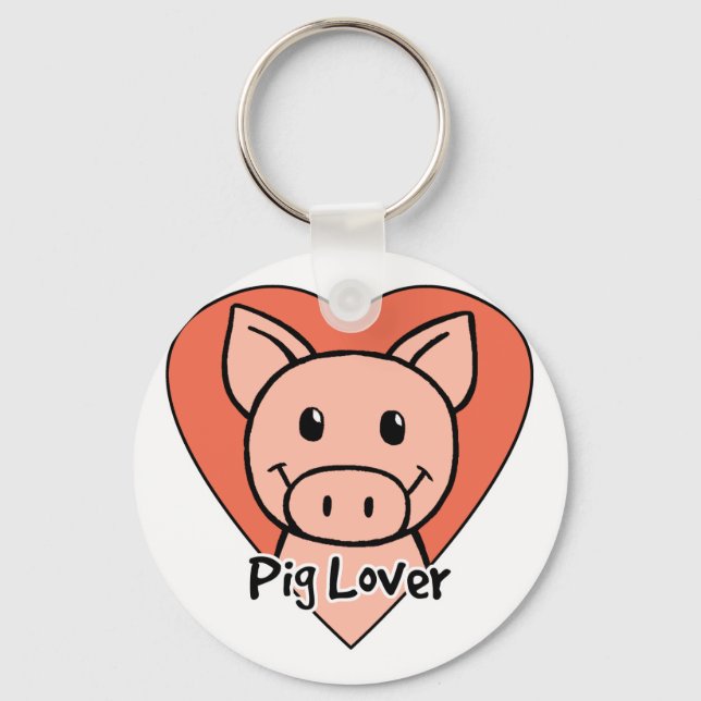 Pig Lover Key Ring (Front)