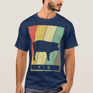 Pig Lover Vintage Retro Animal  T-Shirt