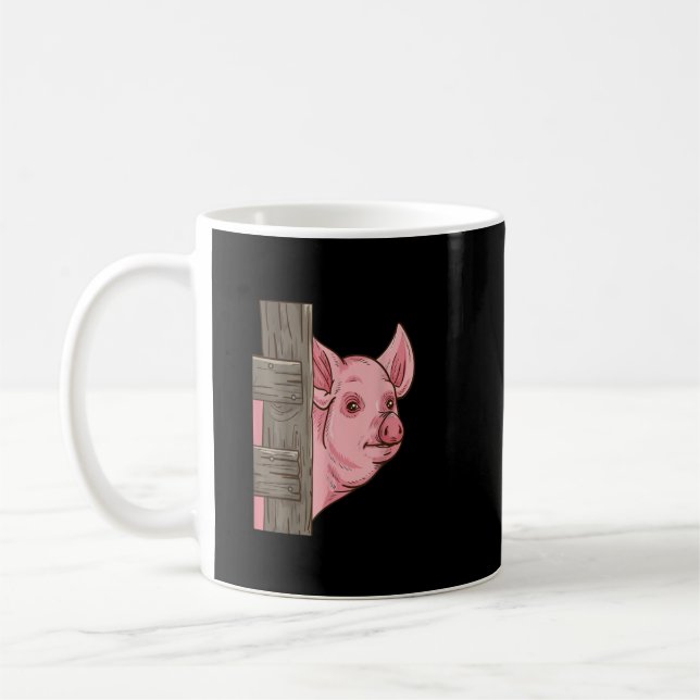 Pig Lover Women Farmer Pigs Men Cute Pig  Coffee Mug (Left)