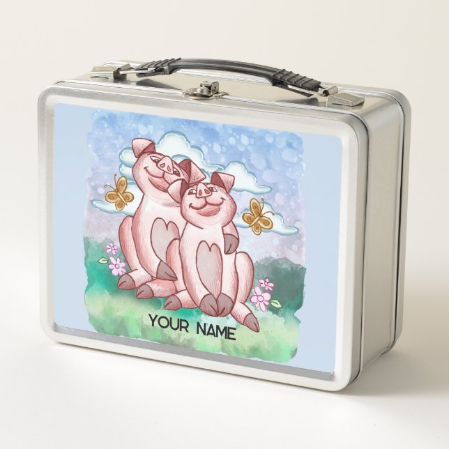 Pig Lovers   Metal Lunch Box (Front)