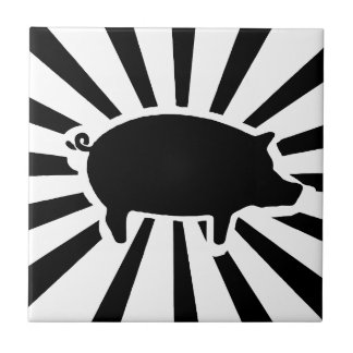 PIG ME - Rays of Pig Ceramic Tile