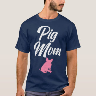 Pig Mom Pig Owner Pig Farmer Pig Mother Premium  T-Shirt