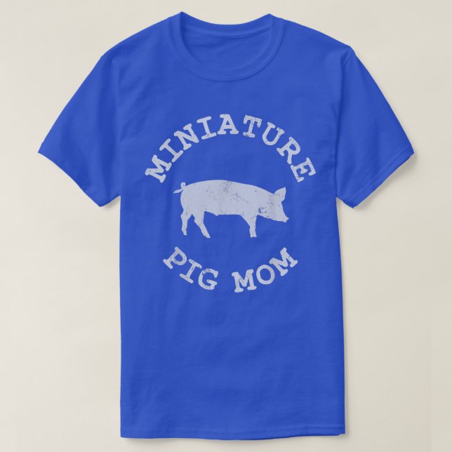 Pig Mum Mama Cute4585  T-Shirt (Design Front)