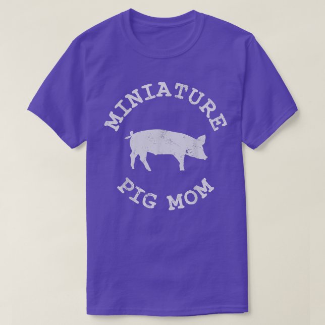Pig Mum Mama Cute 4584  T-Shirt (Design Front)