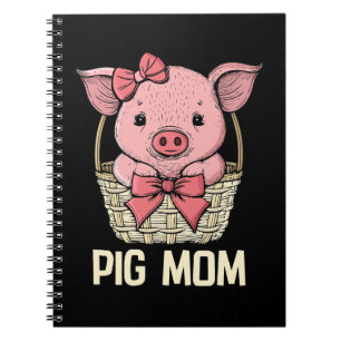Pig Mum Pig Lover Women Pig Gift Women Cute Pig Notebook
