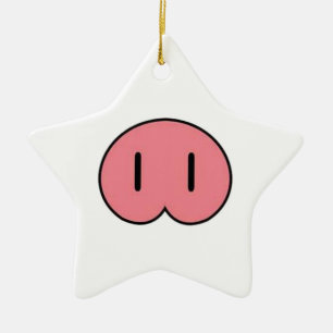 Pig Nose Ceramic Ornament
