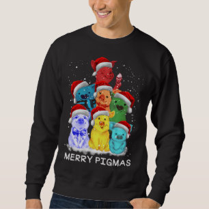 Pig Ornament Decoration Christmas Tree Merry Pigma Sweatshirt