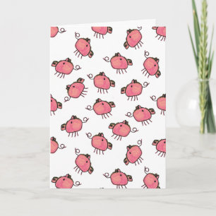 Pig Out Birthday Card