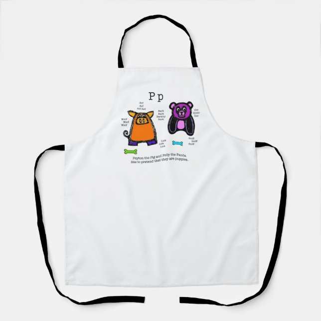 Pig & Panda Apron (Front)