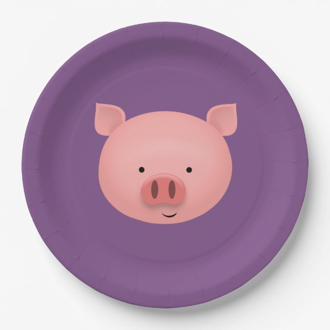 Pig Paper Plate (Front)