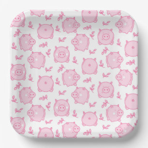 Pig paper plate