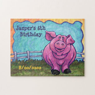 Pig Party Centre Jigsaw Puzzle