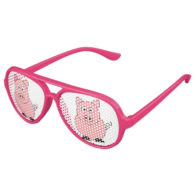 Pig Party Glasses (Angled)