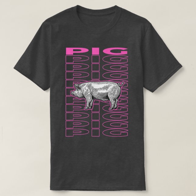 Pig Pastel Aesthetic 4654  T-Shirt (Design Front)
