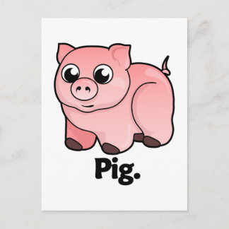 Pig Pig. Postcard