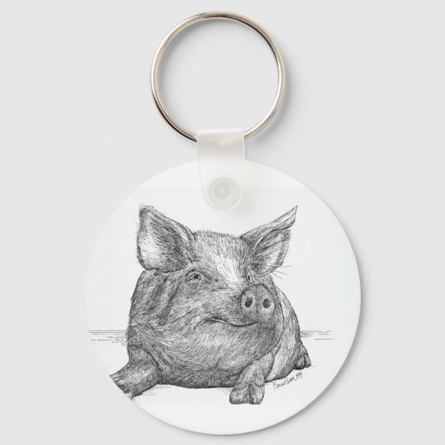 Pig Piglet Key Ring (Front)