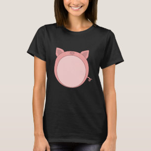 Pig Piglet Piglet Pink Funny Spherical T-Shirt